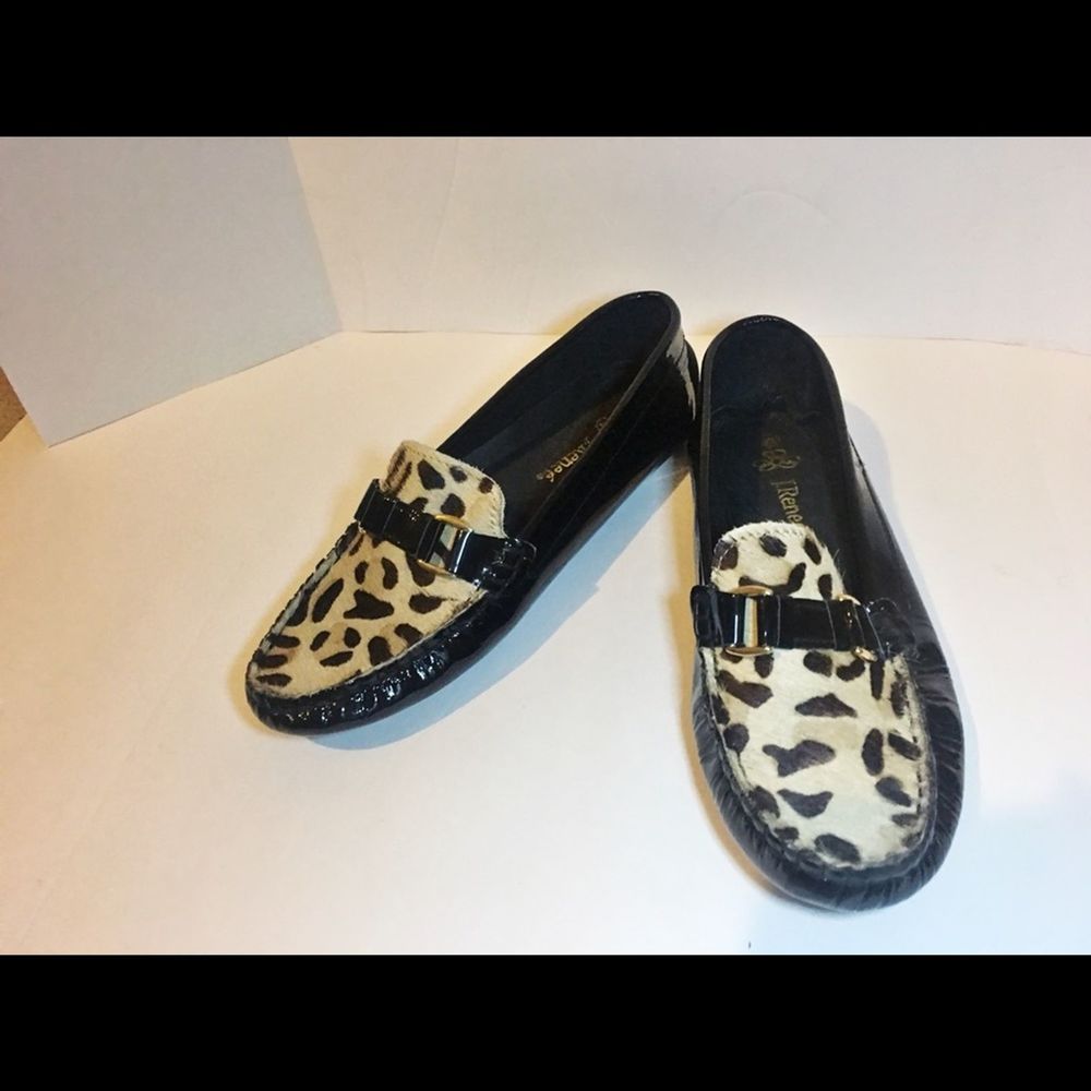 J. Renee Cowhide print loafers
